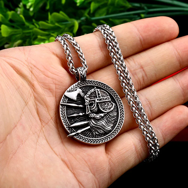 BEIER, Viking, Wicca, для мужчин, Valknut, молот Тора, Маска 24 скандинавских Рун, Ирландский Узел, Mjolnir, массивное женское ожерелье, подвески, BP8-375
