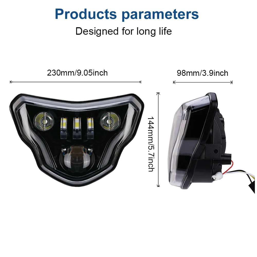  Motorcycle LED Headlights for BMW G310GS G310R G 310 GS R 310GS 2016 2017 2018 Lights with Complete - 4000315123530