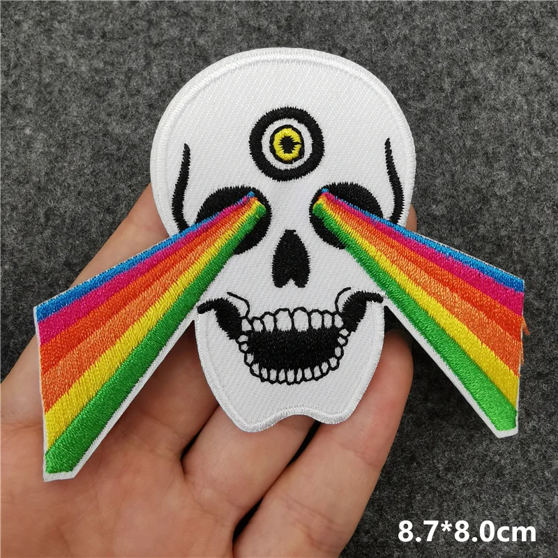 Blumen Anime Stickerei Patches Katze Schlange Kleidung Patch Aufkleber Nähen auf Streifen Abzeichen Punk Hippie Patches auf Kleidung Applique – Detail 19