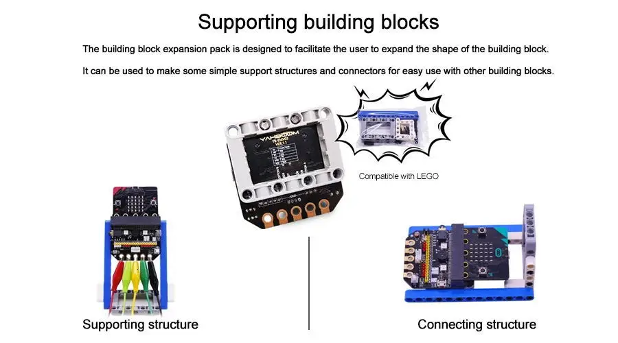 Основной: Плата расширения бит IO горизонтального типа Pinboard Microbit pyton макетная плата