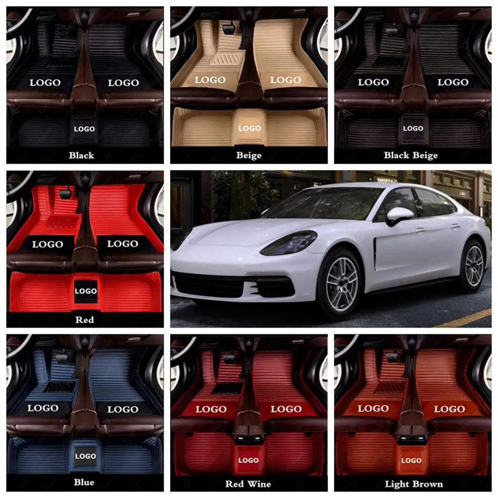 Автомобильные коврики для Porsche Panamera 718 Boxster 911 водонепроницаемые Роскошные кожаные Коврики для ног на заказ автомобильные коврики автомобильный коврик