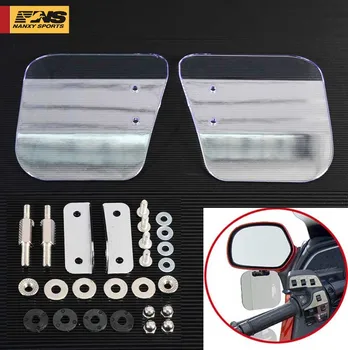 

Motocross Bike Clear Left Right Side Air Wing Deflector Windshield Mirror Mount Fits Case For Honda Goldwing 1800 F6B