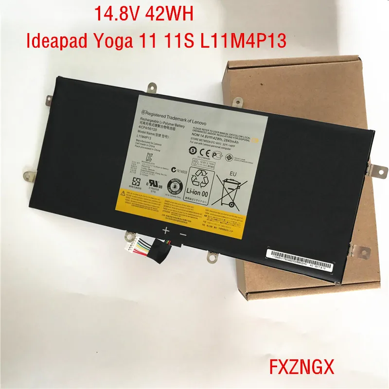 Новый аккумулятор L11M4P13 14 8 в 42 Вт ч для Lenovo Ideapad Yoga 11 11S Ultrabook 4ICP4/56/120 20246|Аккумуляторы
