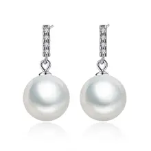 CodeMonkey 925 Sterling Silver selling fashion micro inlaid zircon beaded geometric earrings earringsFashion Jewelry E1128