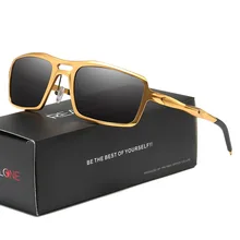 Мужские солнцезащитные очки, очки для вождения, поляризационные очки, классические, винтажные, простой стиль