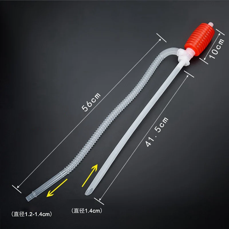 Universal Portable Car Manual Hand Siphon Pump Hose Plastic Gas Oil Siphon Transfer Pump