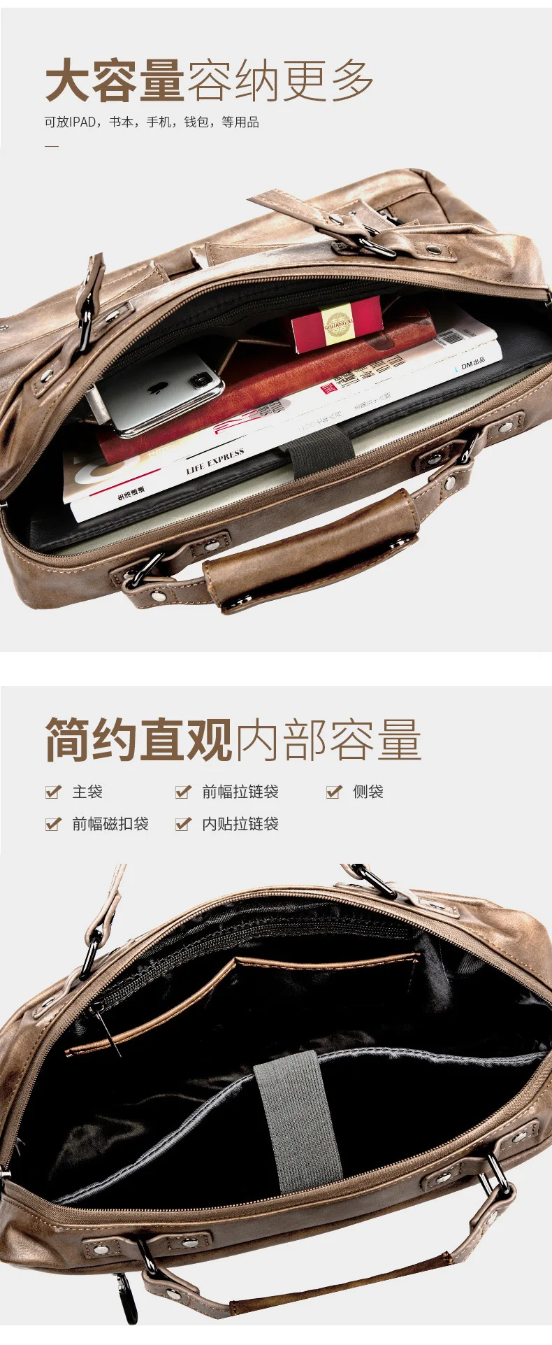 Сумка на одно плечо мужская повседневная сумка через плечо Arge-capacity Etro-Bag индивидуальный деловой портфель многофункциональная мужская сумка