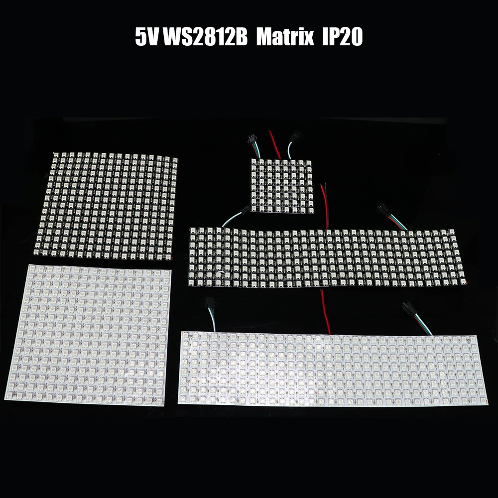 

5V Ws2812b Matrix DIY Gyverlamp kit 16x16 led Panel address Flexible can bend,waterproof / non-waterproof 8X32 8X8,SK6812