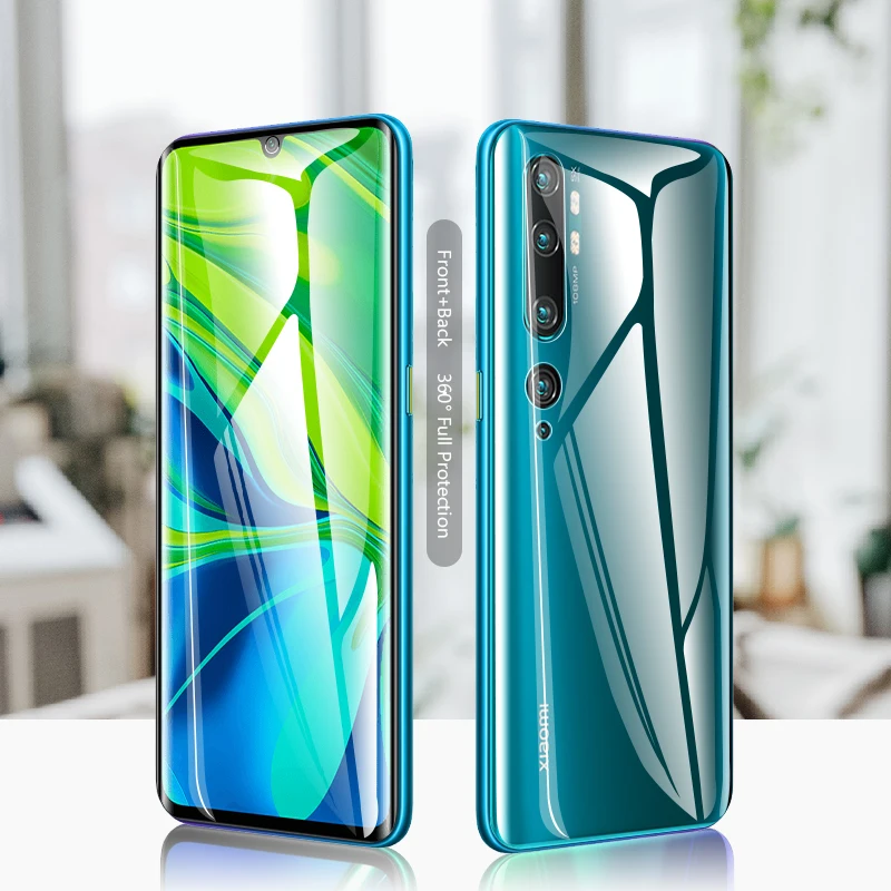 2 шт 3D изогнутая пленка для Xiaomi mi CC9 Pro глобальная Защитная пленка для экрана mi Note 10 Pro Полное покрытие Гидрогелевая пленка