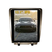 Radio automática Vertical estilo Tesla para coche Ford Mustang, reproductor Multimedia con Android 9,0, navegación GPS, unidad principal, 2009-2015