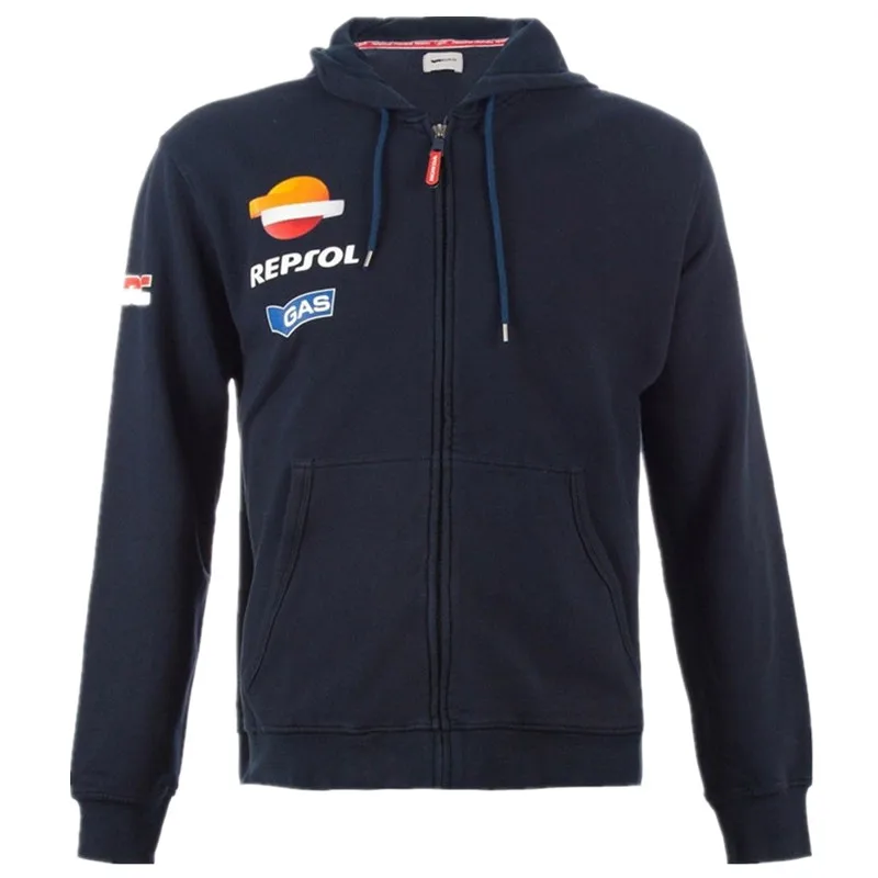 

Motorcycle Sweatshirt Road Racing Polyester Spring Winter Casual Hoodies For Honda Repsol Zip Up Hooded