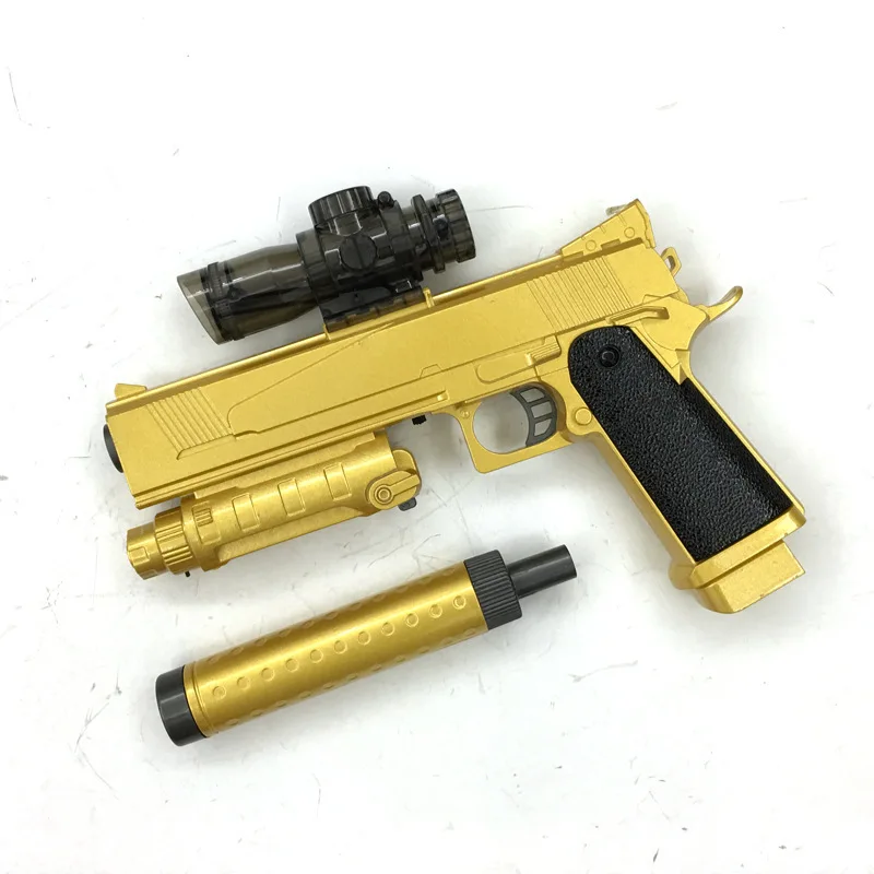 

YJD503 yi jia da Gold Colt Electric Fire Water Gun Counter Strike Cosplay Battle Water Toy Gun
