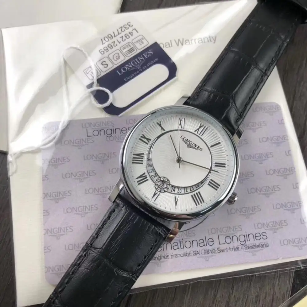 

2020 New Longines-Classic Men's and Women's Three-Hand Automatic Movement AAA Elegant Quartz Watch Leisure Sports Gift Watch1002