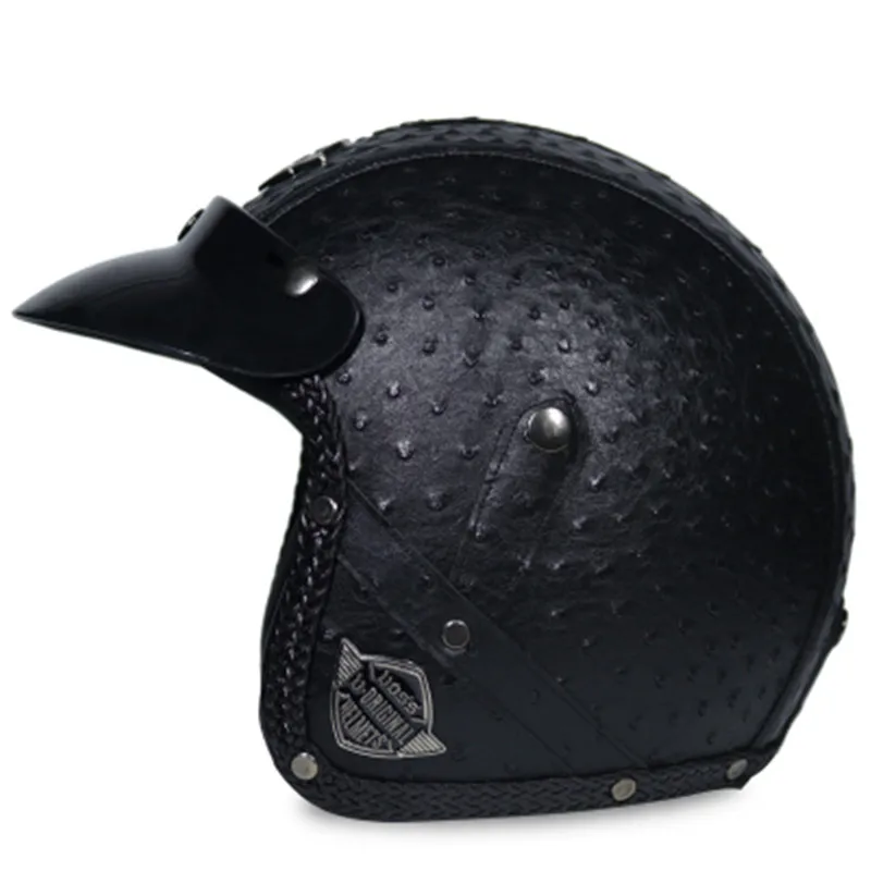Design 7 Capacete, Мото шлем VOSS 058 moto rcycle шлем половина шлем Электрический мото rcycle открытый лицевой кожаный шлем мото крест - Цвет: Design 7
