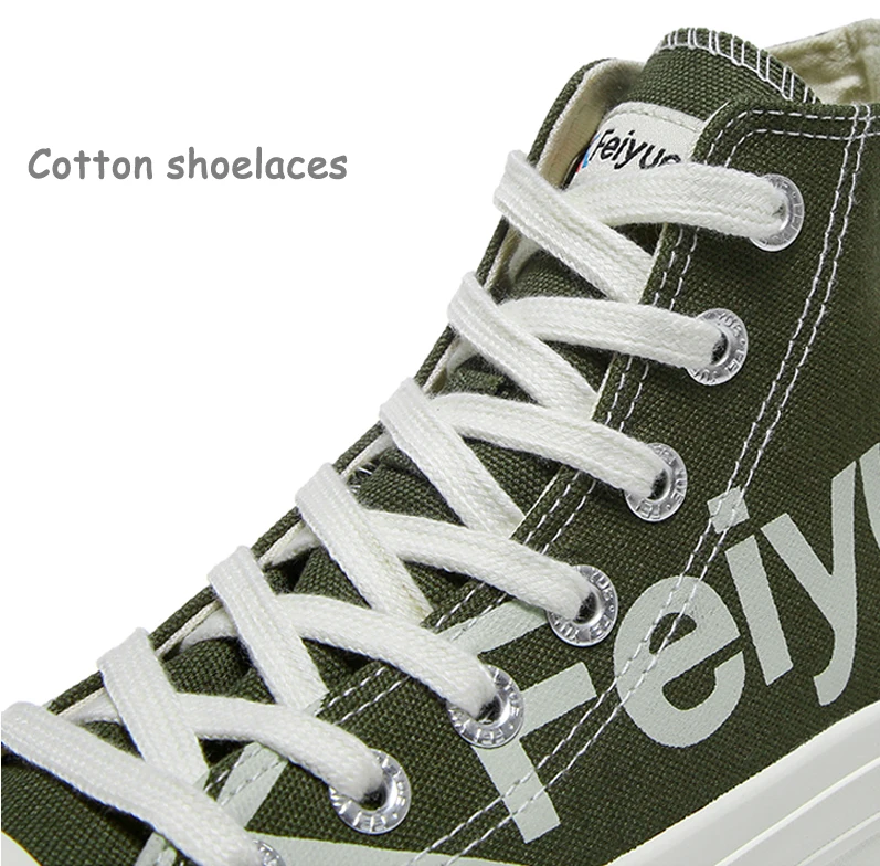 Feiyue высокие классические парусиновые модные туфли для мужчин и женщин унисекс спортивные кроссовки Вулканизированная Скейтбординг Повседневная спортивная обувь