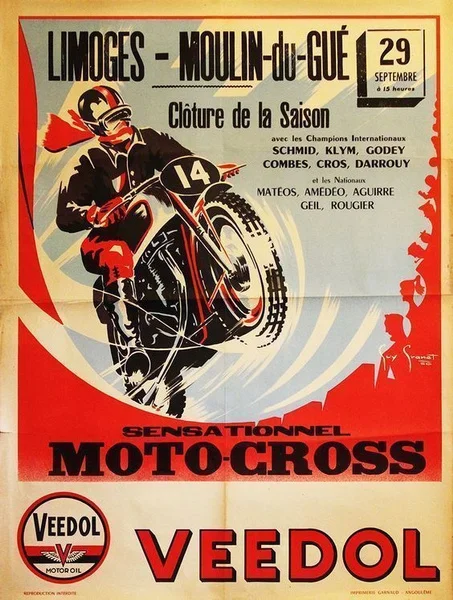 

VEEDOL MOTO CROSS Vintage Metal Tin Sign Poster Wall Plaque