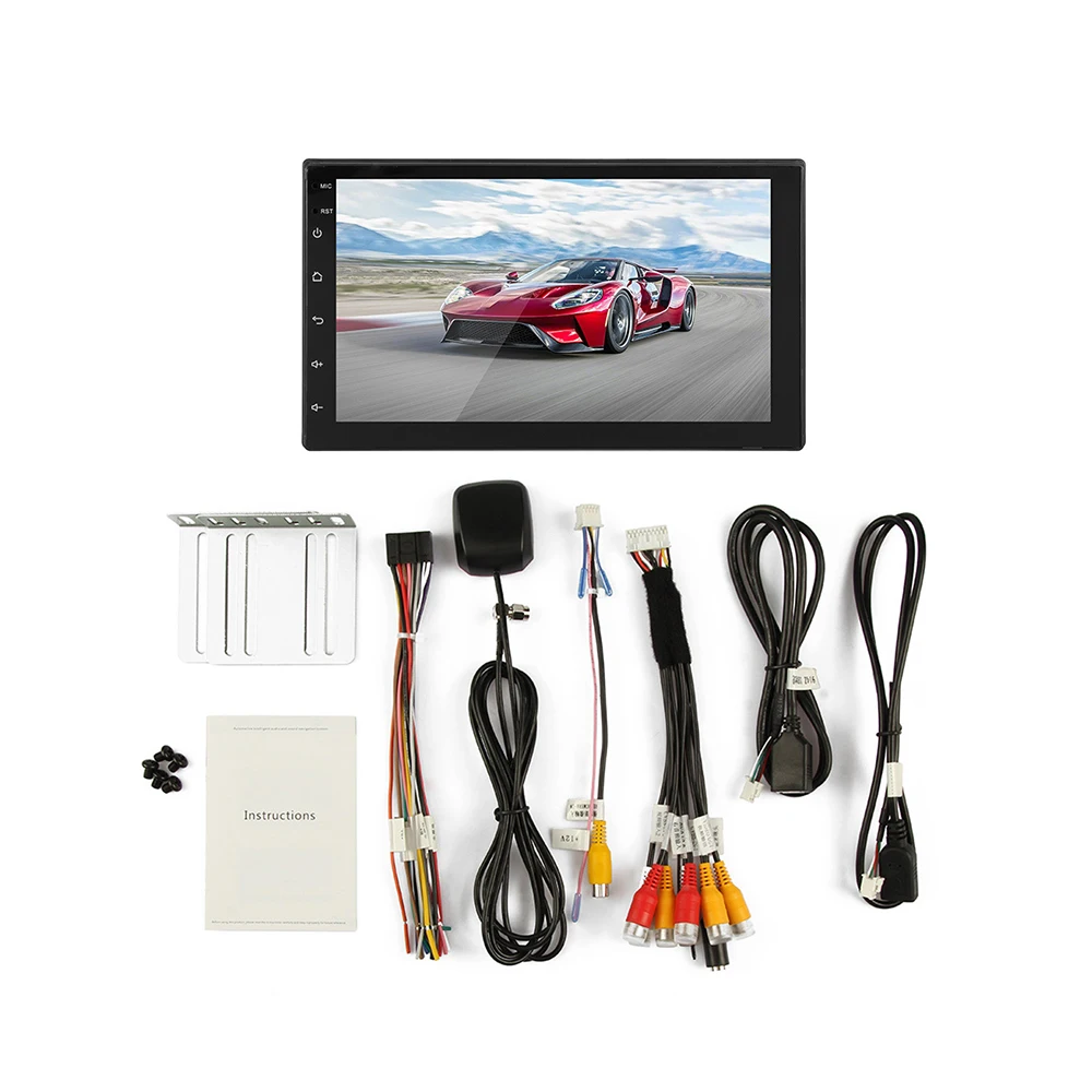 2 Din Android 8 1 GPS Радио автомобильный DVD плеер 7 дюймов сенсорный мультимедийный авто