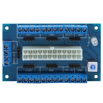 

24/20 Pin Atx Power Supply Bench Top Breakout Board Module Adapter for Computer Pc