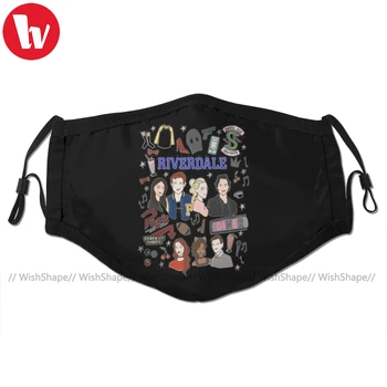 

Riverdale Serpents Mouth Face Mask Riverdale Facial Mask Funny Fashion with 2 Filters for Adult