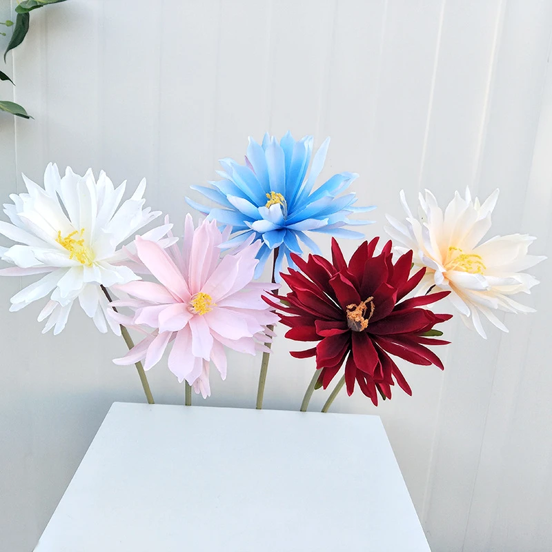 JAROWN Artificial Lotus Flower Water Lily Home Decoration Simulation Silk Flower Wedding Shooting Prop Fake Flower (18)