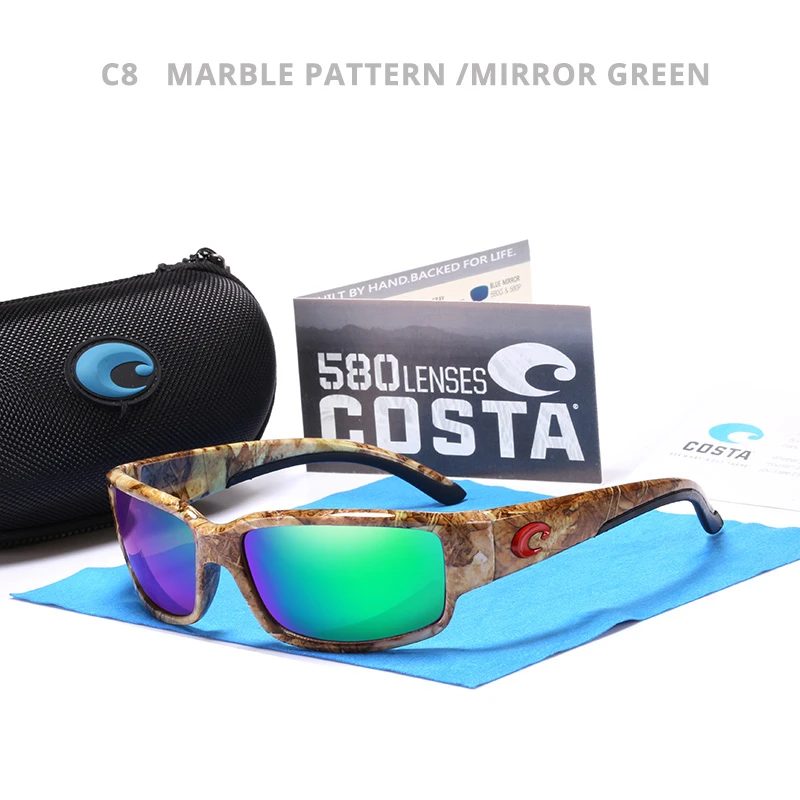 Gafas de sol deportivas de marca de COSTA 9201 gafas de sol de Metal con