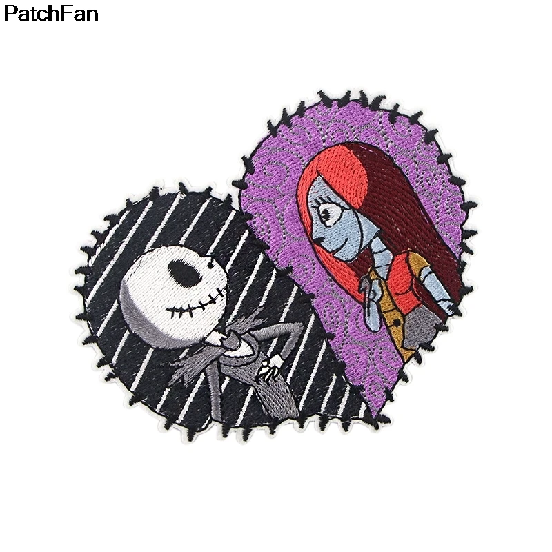 20 шт./лот A2579 Patchfan Кошмар перед Рождеством вышитые DIY железо/пришить на ткань аксессуары патчи Аппликации