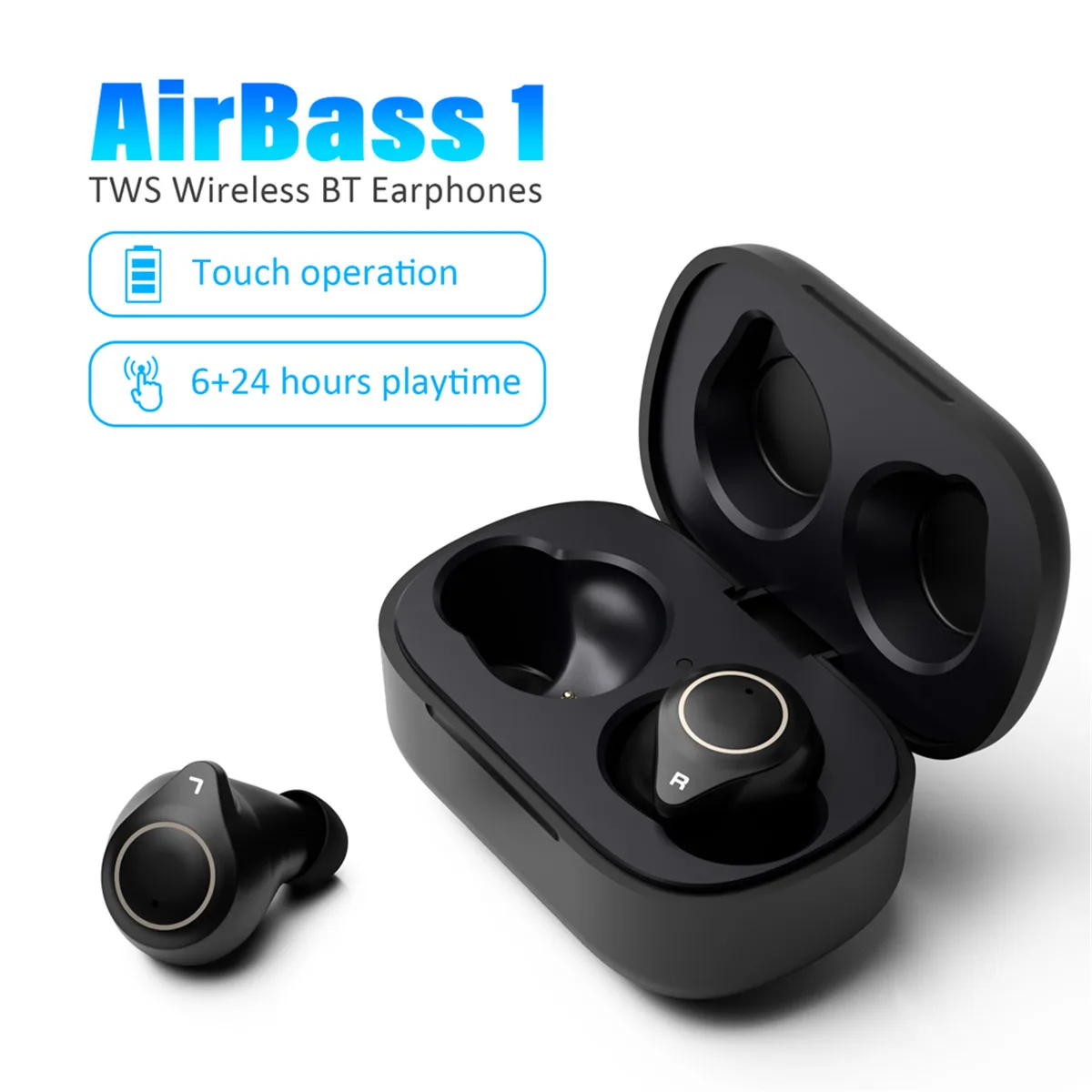 LEORY A1 TWS HD наушники, беспроводные bluetooth 5,0, Беспроводная игровая стереогарнитура, спортивные наушники для телефона с сенсорным управлением, Универсальные наушники