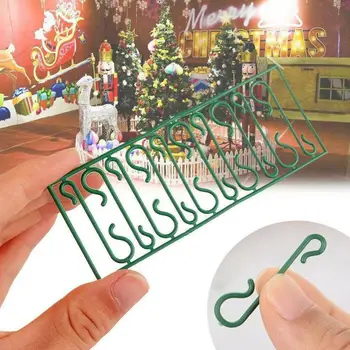 

50/100pcs Sale Multi function S Shape Hooks For Christmas Tree Pendant Decoration Holders Christmas Ornaments Decor