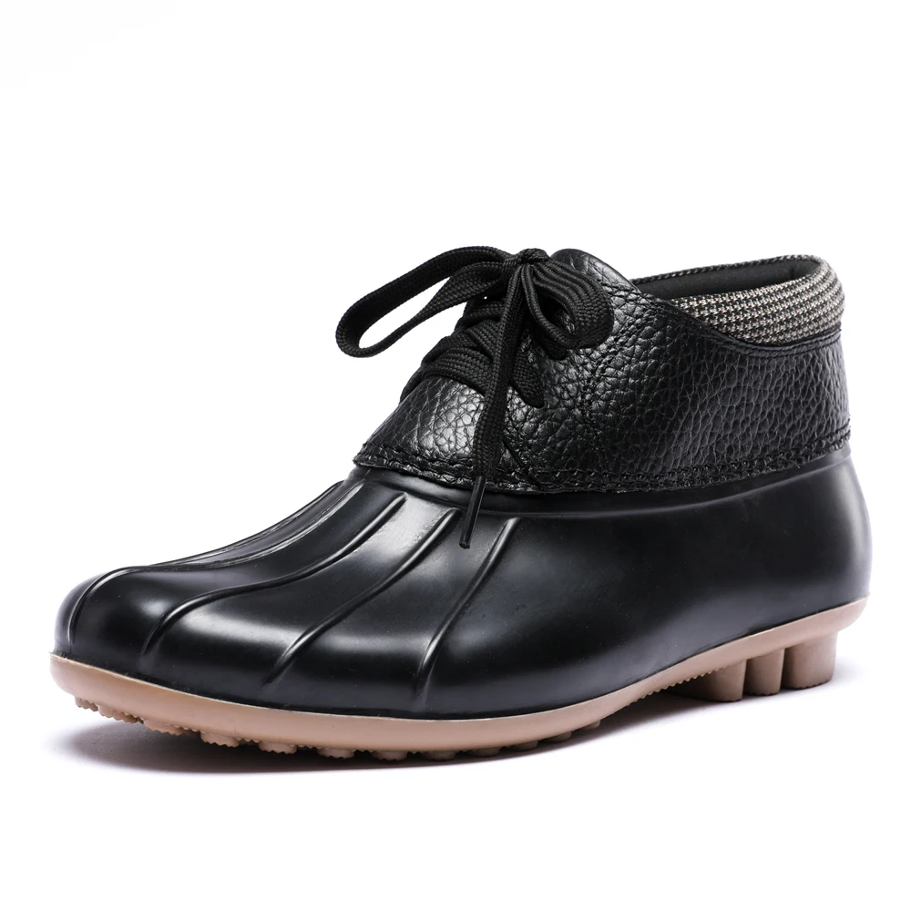 low cut duck boots