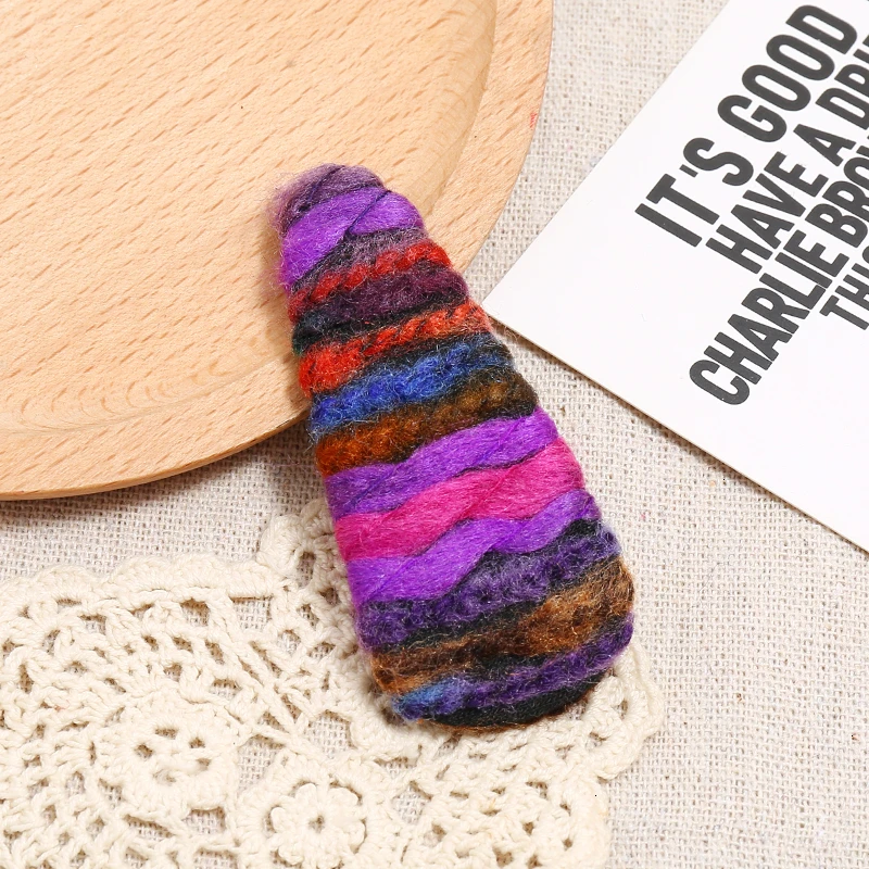 Винтажные заколки для женщин, аксессуары для волос, Boho, этнические, цветные, шерсть, плетение, геометрические, Овальные Заколки, заколки для волос для девочек, ювелирные изделия