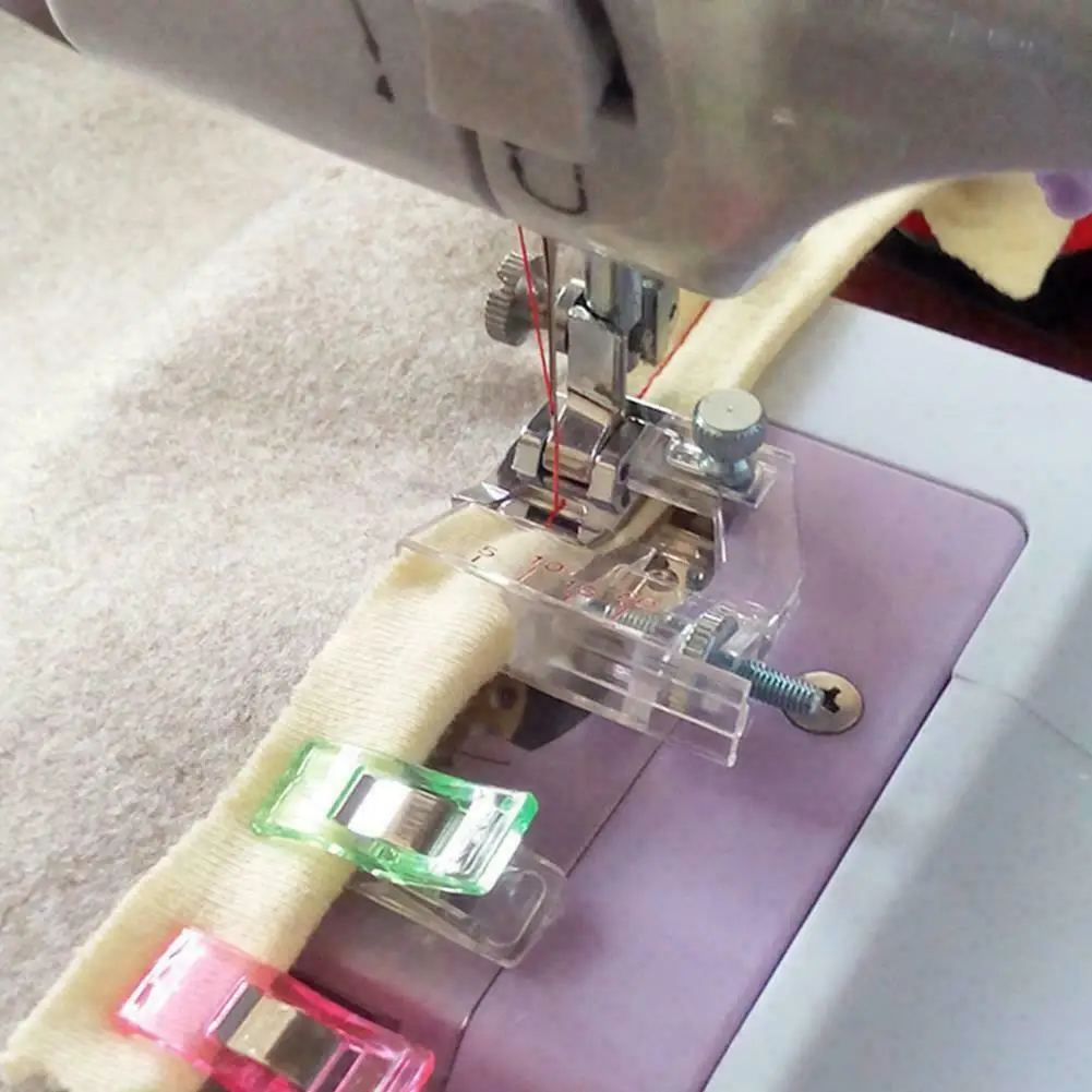Sewing machine foot adjustable bias tape binding snap on presser foot 6290 for Brother and low shank sewing machine