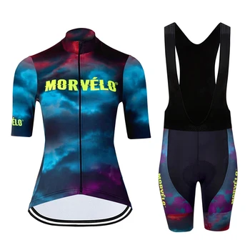

2020 summer cycling jersey short sleeve racing women's bike clothing mtb ropa ciclismo set female gel bicycle shorts suit