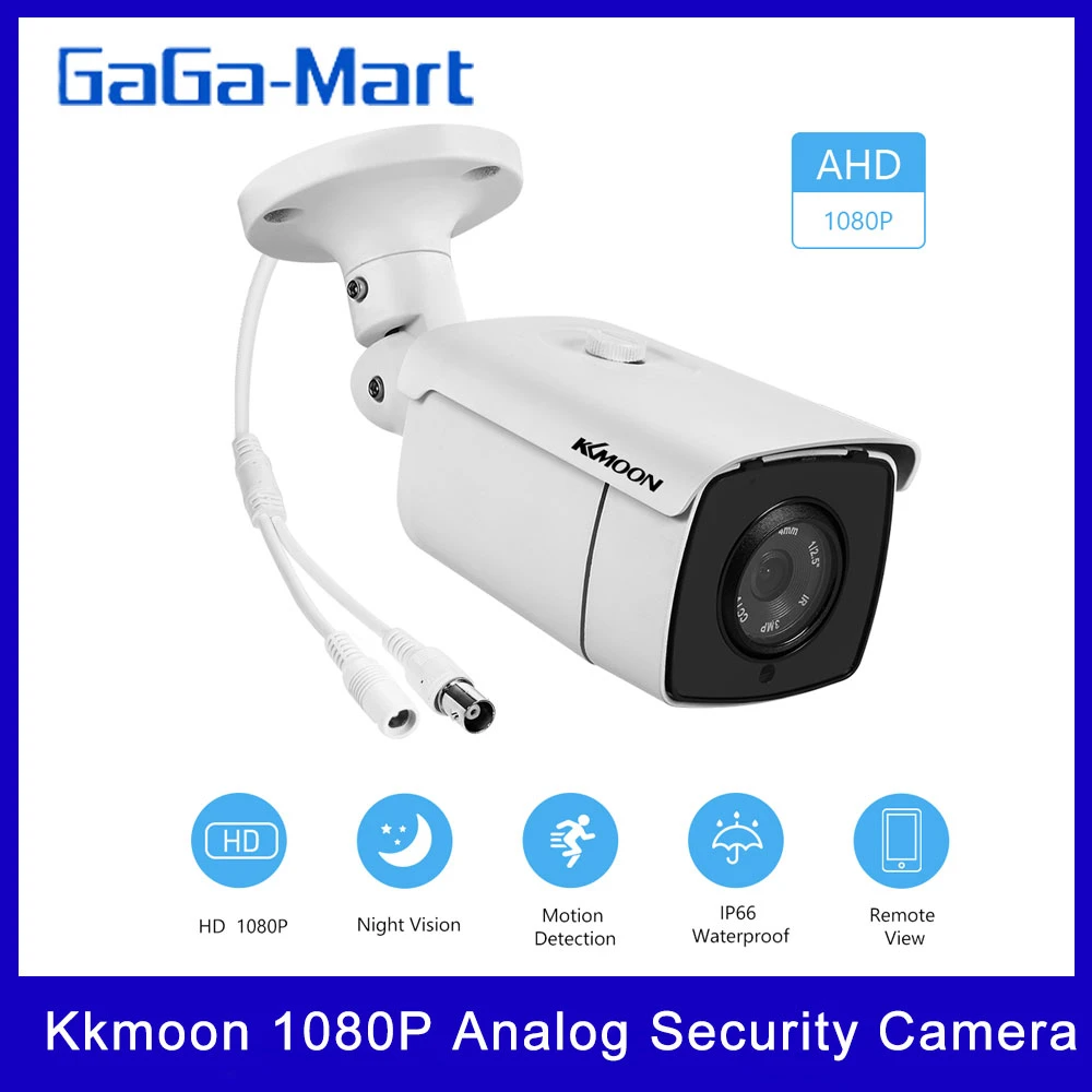 Kkmoon 1080P Analog Security Camera built in 36pcs IR LED,Night Vision  100ft/30m Outdoor Waterproof CCTV Surveillance Camera|Surveillance Cameras|  - AliExpress