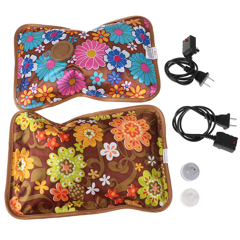 1pc Rechargeable Electric Hot Water Bottle Hand Warmer Heater Bag For