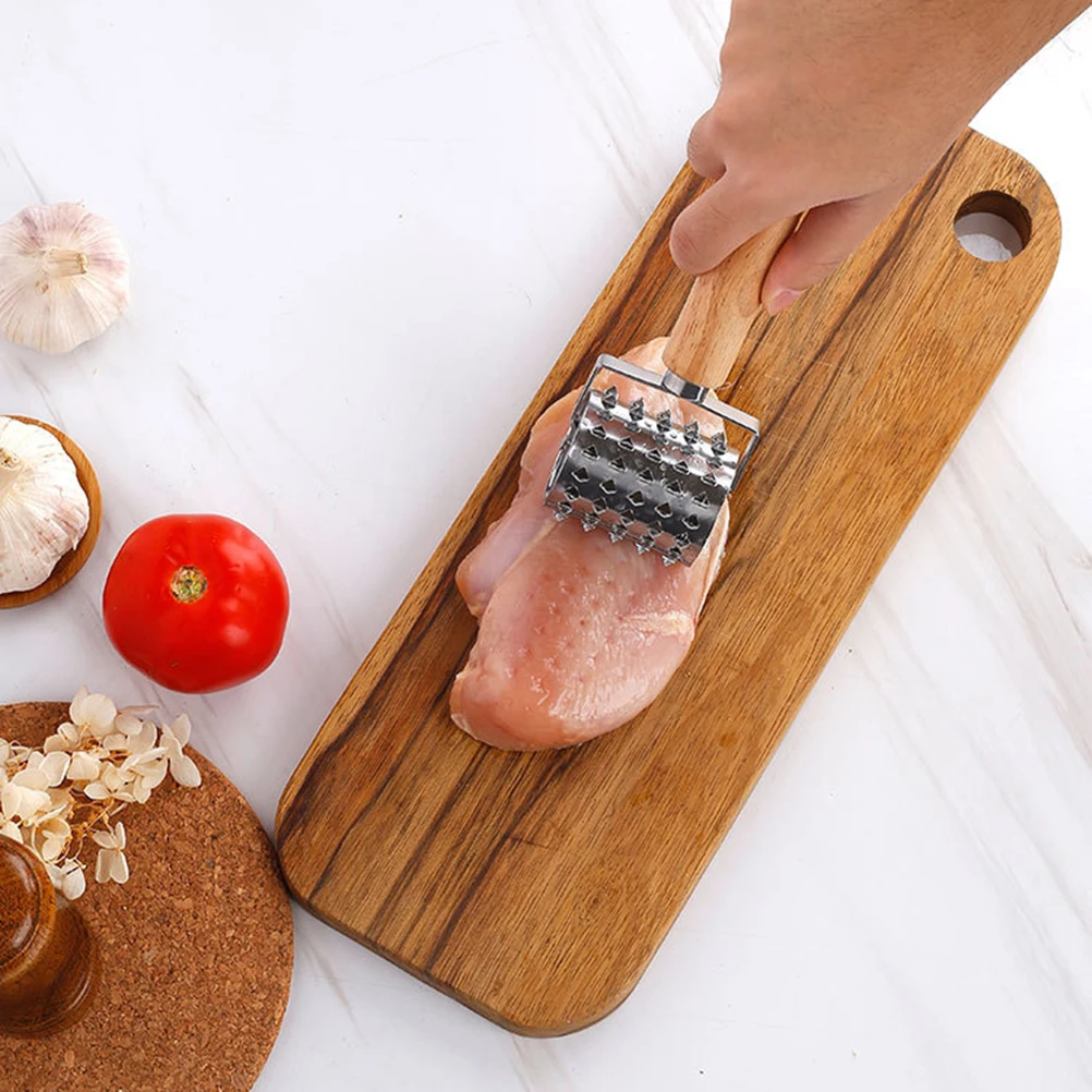 1pcs Meat Hammer Roller Steak Knocking Hammer Beef Steak Hammer Meat Tenderizing Needle Steak Tenderizers for Home Restaurant