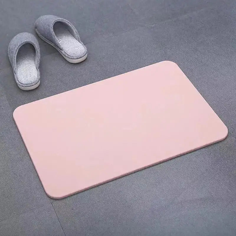 Диатомовая земля коврик для ног прочный Быстросохнущий супер быстрый водопоглощающий коврик для ванной комнаты Противоскользящие коврики подавляют бактерии одеяло