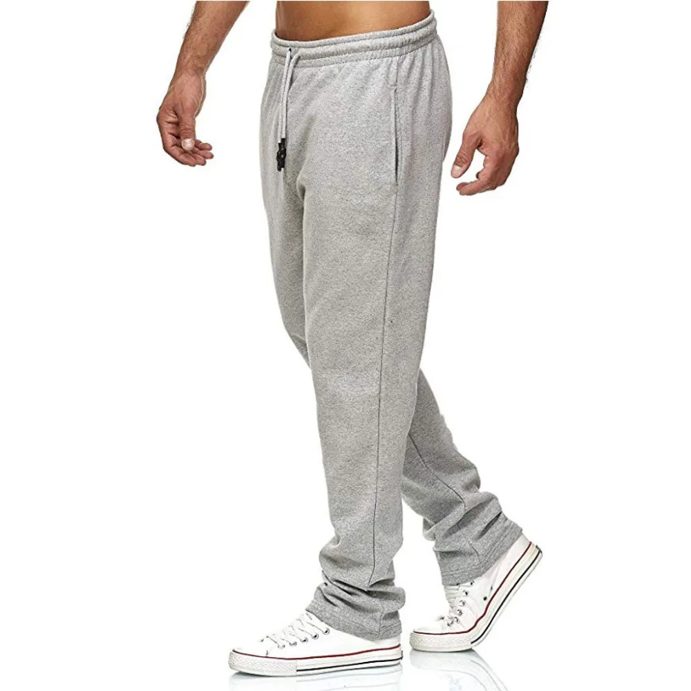 Winter Cotton Sweatpants Long Pants Solid Men Straight Pants Basketball Run Football Jogging Men Fitness Sport Trousers s26