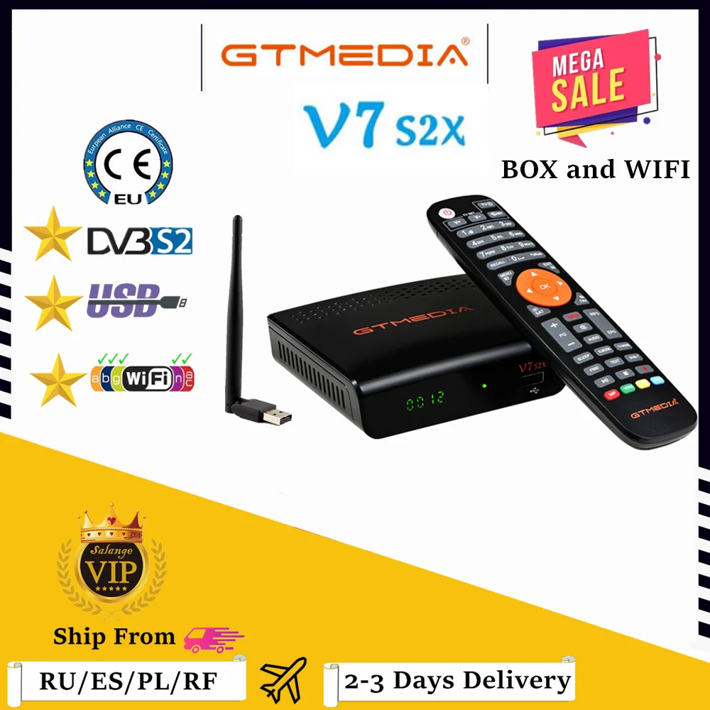 GT MEDIA V7S5X Receptor de satélite última intervensión al aire  decodificador de televisión digital DVB-S/S2/S2X FTA H.265 HEVC 10bit 1080P  HD : : Electrónicos