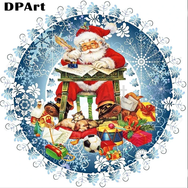 Алмазная вышивка 5D полный квадратный/круглый дрель Merry Christmas Санта Клаус алмаз горный хрусталь галька вышивка крестиком Мозаика M1163