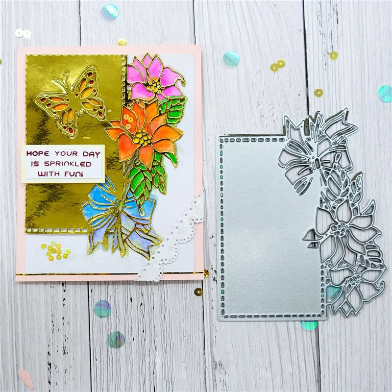 

InLoveArts Flower Lace Edge Dies Frame Metal Cutting Dies for Card Making Scrapbooking Embossing Craft New 2019 Dies Christmas