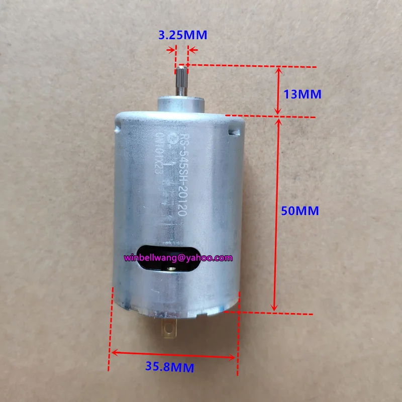 Оригинальные mabuchi 545 двигатель постоянного тока RS-545SH-20120 12 В 3300 об/мин 24 в 6800 об/мин большой крутящий момент двигатель постоянного тока