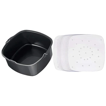 

1x Air Fryer Electric Fryer Accessory for HD9860 & 100Pcs Air Fryer Parchment Paper Liners(9X9 Inch)