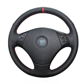 

OLPAY Black Genuine Leather DIY Anti-slip Car Steering Wheel Cover for BMW E90 320 318i 320i 325i 330i 320d X1 328xi 2007