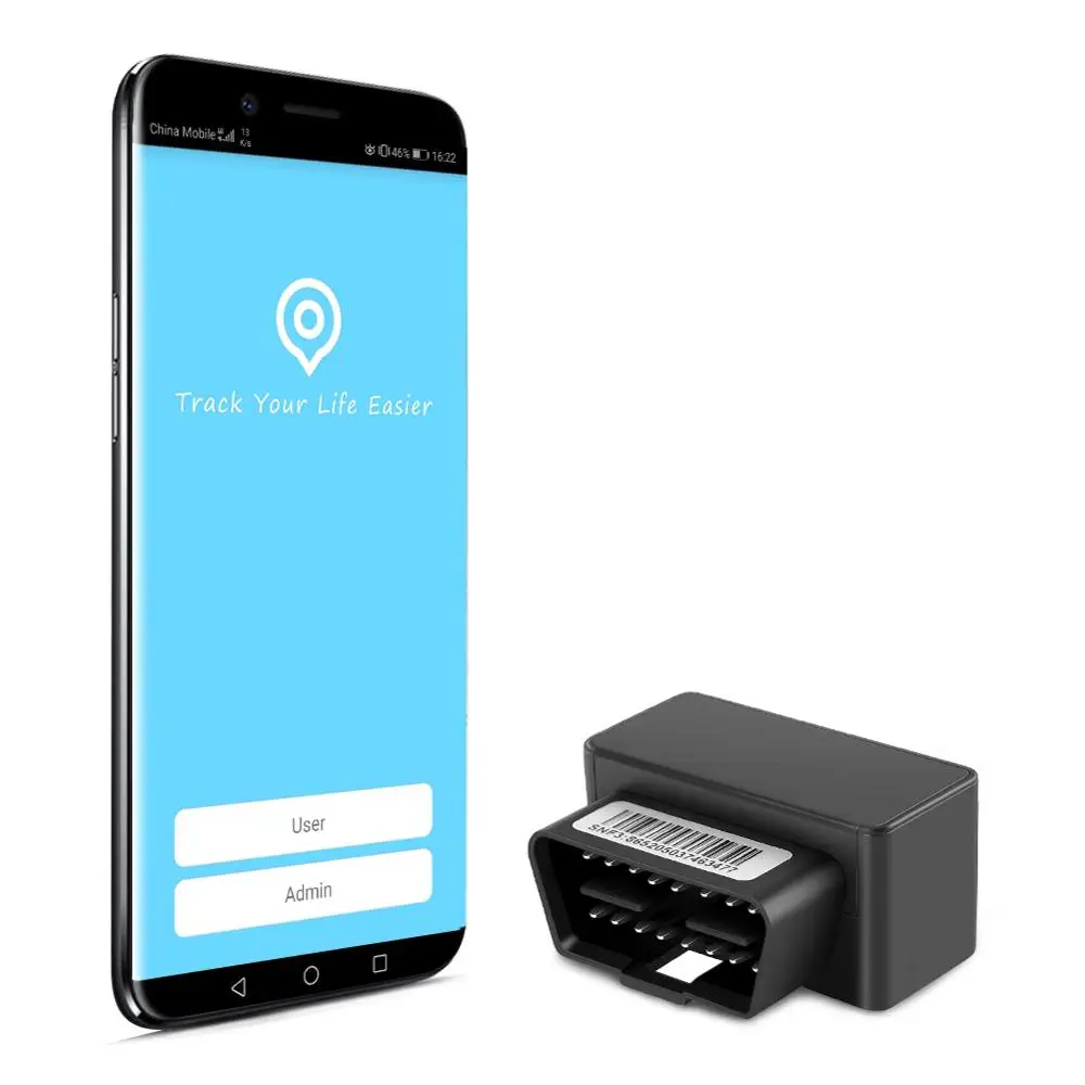 OBD II gps трекер автомобильный мини штекер Play GSM 16 Pin OBD2 устройство слежения gps локатор OBDII с онлайн системой IOS и Android APP