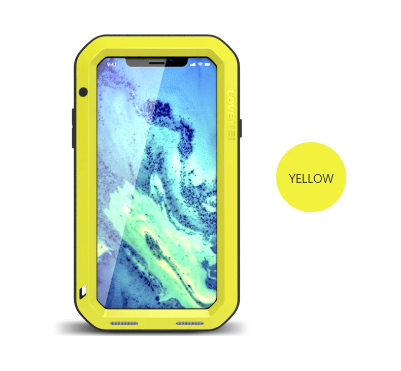 love mei coque en verre gorille pour étui robuste et étanche pour modèles xs xr