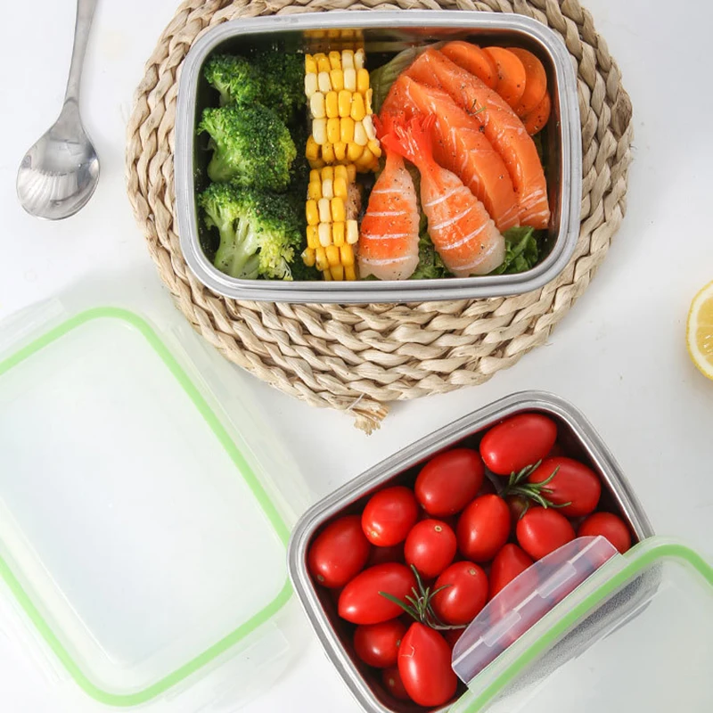 Столовая посуда Ланч-бокс Bento Контейнер для хранения еды двойное уплотнение микроволновая печь офис Дети Школа кухня столовая Бар Кемпинг
