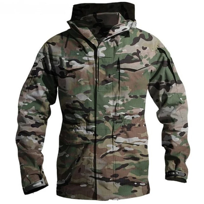 

M65 Tactical Military Jackets Men's Outdoor Hiking Camping Waterproof Windbreaker Multi-pocket Flight Pilot Army Combat Jackets