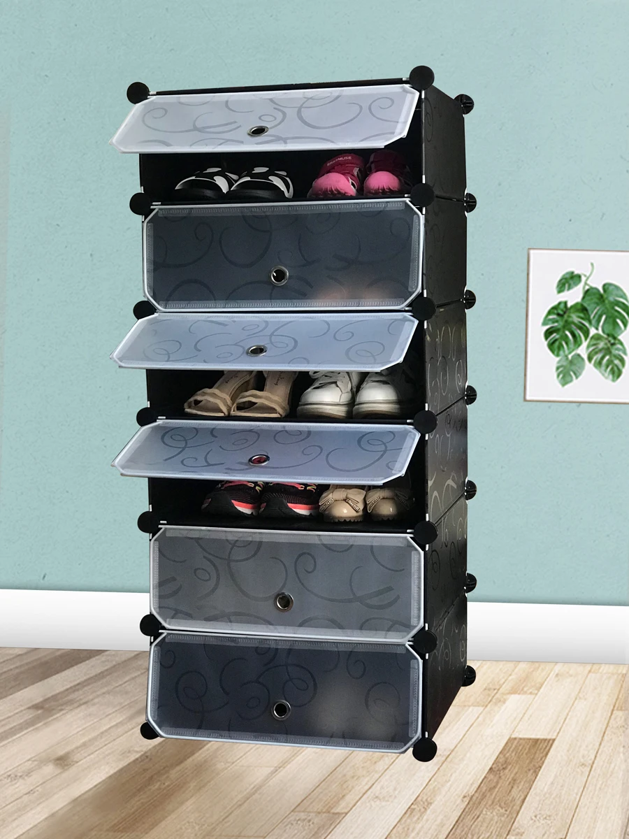 

SOKOLTEC Simple Shoe Cabinets Multi-layer Assembly of Shoe Rack with Modern Simple Dustproof Shoe Cabinet DIY multifunctionl