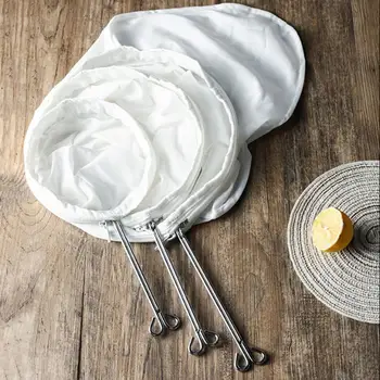 Reusable Fabric Mesh Filter Nut Milk Bag Colander Strainer for Soybean Juice Herb Tea Cold Brew Drip Coffee Filter Kitchen Tool 1