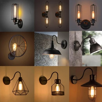 

Bedroom Retro Bathroom Dimmable Switch Stairs Bedside Plug In Dining Room Reading Light Home Decor Swing Arm Wall Sconce Black